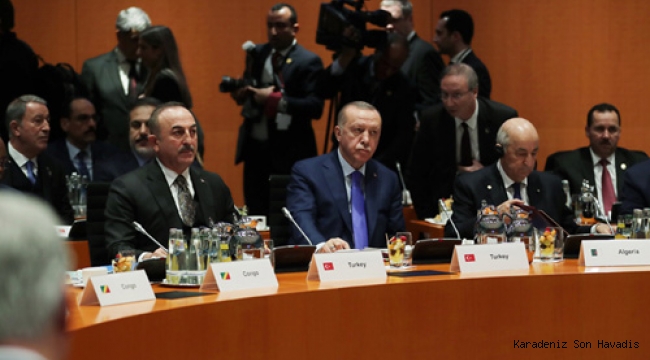 Cumhurbaşkanı Erdoğan, Berlin'de düzenlenen Libya konulu zirveye katıldı