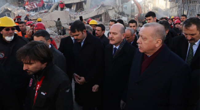 Cumhurbaşkanı Erdoğan, Elazığ’da incelemelerde bulundu