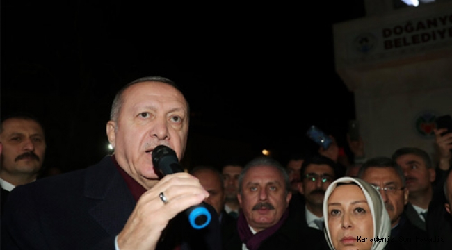 Cumhurbaşkanı Erdoğan, Malatya’nın Doğanyol ilçesinde incelemelerde bulundu