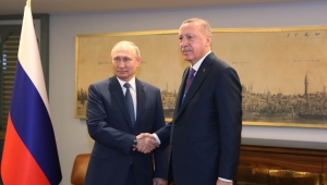 Cumhurbaşkanı Erdoğan, Rusya Devlet Başkanı Putin ile bir araya geldi