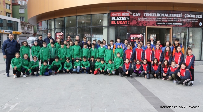 MİNİK YÜREKLER ELAZIĞ’I UNUTMADILAR…