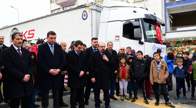  Trabzon’dan 1 Tır Yardım Malzemesi Daha Gönderildi