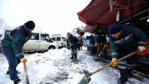 BÜYÜKŞEHİR BUZLANMAYA KARŞI UYARDI