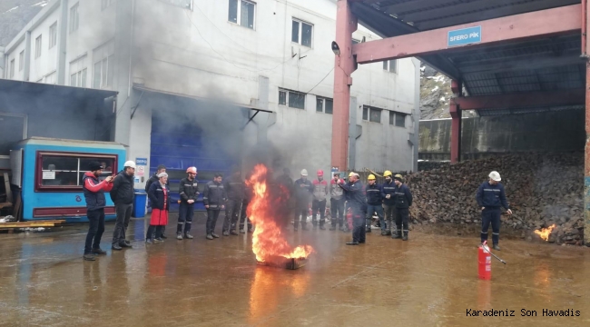 Büyükşehir'den yangın tatbikatı