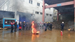 Büyükşehir'den yangın tatbikatı