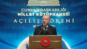 Cumhurbaşkanı Erdoğan, Cumhurbaşkanlığı Millet Kütüphanesi'nin açılışını gerçekleştirdi