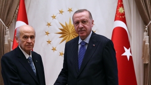 Cumhurbaşkanı Erdoğan, MHP Genel Başkanı Bahçeli'yi kabul etti