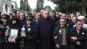 Cumhurbaşkanı Erdoğan, şehit Jandarma Uzman Onbaşı Cihan Erat'ın cenaze törenine katıldı