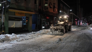 KAR TEMİZLEME ÇALIŞMALARI DEVAM EDİYOR 