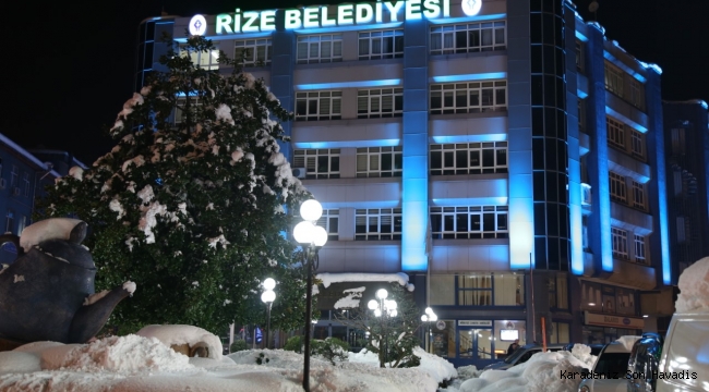 Rize Belediyesinden Yoğun Kar Yağışı Uyarısı