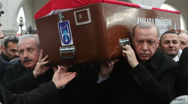 Cumhurbaşkanı Erdoğan, Şevket Kazan’ın cenaze törenine katıldı