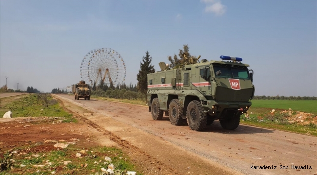 İdlib’de 1’inci Türk-Rus Birleşik Kara Devriyesi İcra Edildi