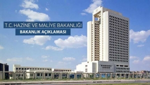 T.C. Hazine ve Maliye Bakanlığından Basın Açıklaması