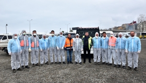 TRABZON BÜYÜKŞEHİR KORONAVİRÜSE KARŞI MÜCADELEYE DEVAM EDİYOR