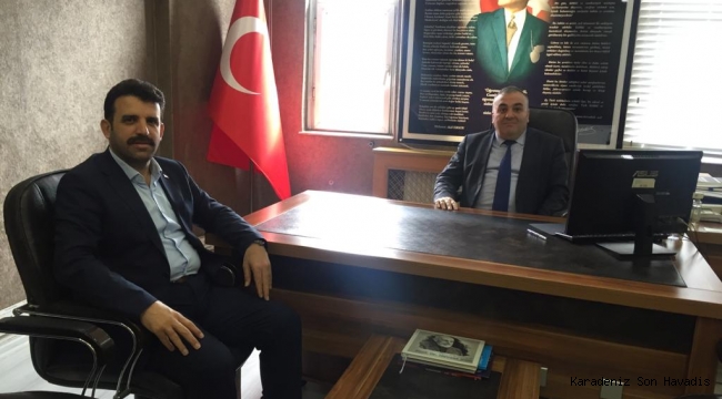 AK Parti İlçe Başkanı Çakır’dan Milli Eğitim Müdürü Aksoy’a ziyaret