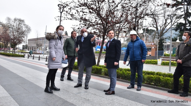 BAŞKAN ZORLUOĞLU MEYDAN’DA İNCELEMELERDE BULUNDU