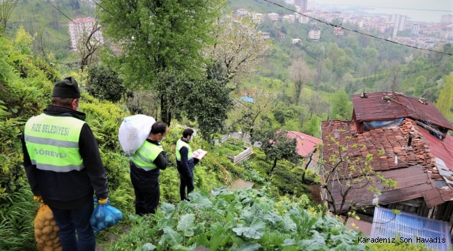 RİZE BELEDİYESİ İHTİYAÇ SAHİPLERİNE EL UZATMAYA DEVAM EDİYOR…