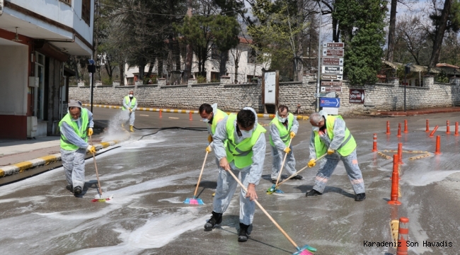 Safranbolu Belediyesi Dezenfektasyon Çalışmaları Hız Kesmeden Devam Ediyor