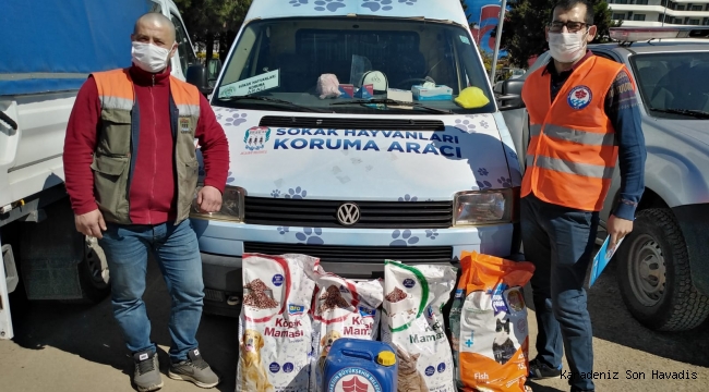 TRABZON BÜYÜKŞEHİR SAHİPSİZ CANLARIN YANINDA