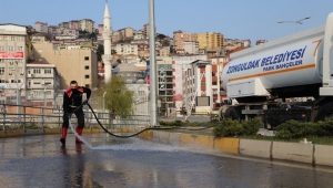 Zonguldak Belediyesinden Hafta Sonu Mesaisi