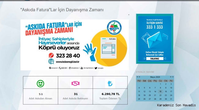 ‘ASKIDA FATURA’ UYGULAMASINA VATANDAŞLAR DESTEK VERDİ