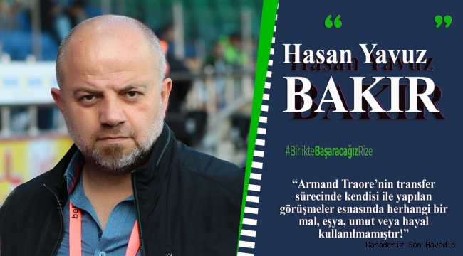 ÇAYKUR RİZESPOR KULÜBÜNDEN BASIN AÇIKLAMASI