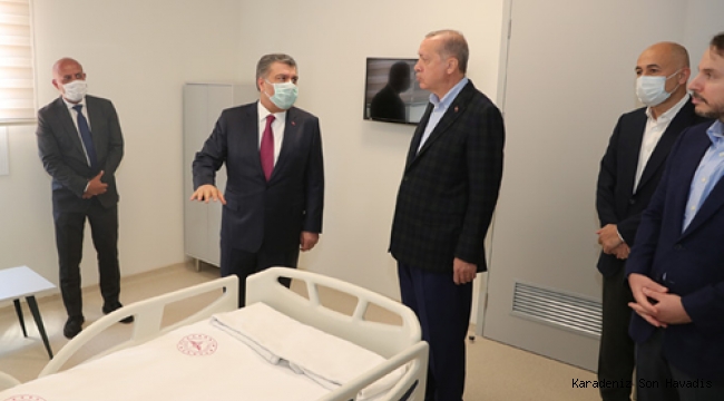 Cumhurbaşkanı Erdoğan, İstanbul'da yapımı devam eden hastaneleri inceledi