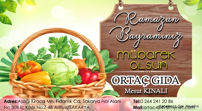 ORTAÇ GIDA RAMAZAN BAYRAMI KUTLAMA MESAJI