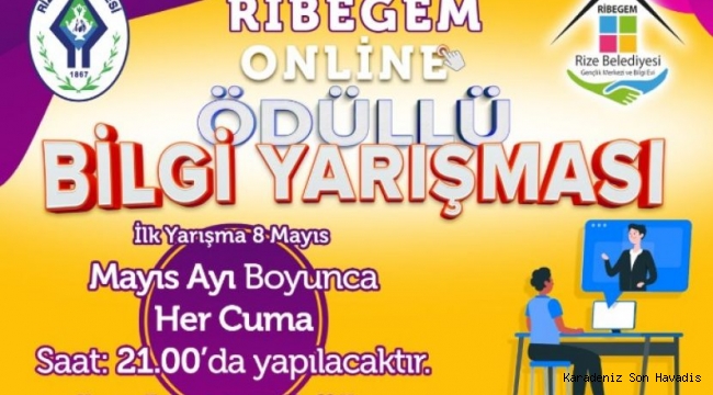 RİBEGEM’DEN GENÇLERE 900 TL ÖDÜLLÜ ONLİNE BİLGİ YARIŞMASI