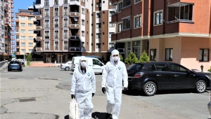 RİZE’DE EV EV MASKE DAĞITIMI…
