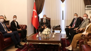 AK Parti Genel Başkan Yardımcısı Yavuz, Vali Kaldırım'a 'hayırlı olsun' ziyaretinde bulundu