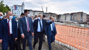 Bakan Kurum, devam eden projeleri yerinde inceledi