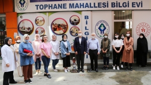 Başkan Metin telafi eğitimini tamamlayan öğrencileri ziyaret etti
