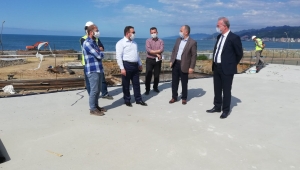 BAŞKAN METİN YAPIMI DEVAM EDEN “ÇAY ÇARŞISI” NDA İNCELEMELERDE BULUNDU…