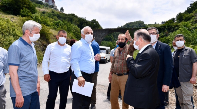 BAŞKAN ZORLUOĞLU ÇUKURÇAYIR’DA İNCELEMELERDE BULUNDU