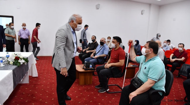 BAŞKAN ZORLUOĞLU ENGELLİLERE YÖNELİK MÜJDELERİNİ SIRALADI