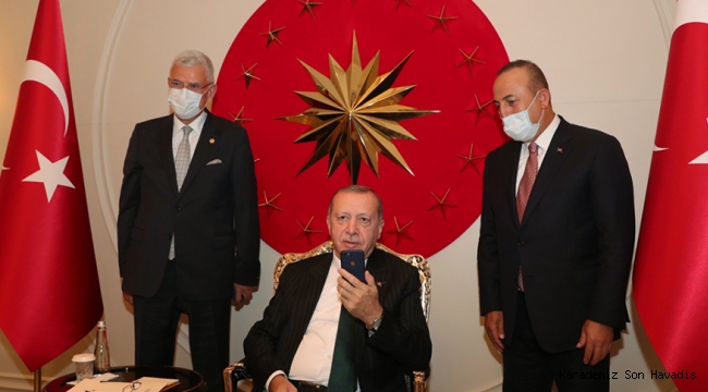 Cumhurbaşkanı Erdoğan, Türkiye'nin BM Daimi Temsilcisi Sinirlioğlu ile görüştü