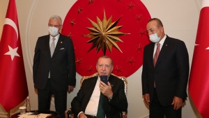 Cumhurbaşkanı Erdoğan, Türkiye'nin BM Daimi Temsilcisi Sinirlioğlu ile görüştü