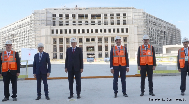 Cumhurbaşkanı Erdoğan, Yargıtay Başkanlığı yeni hizmet binasını inceledi