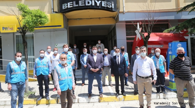 Ferizli’de hanelere maskeler ulaşmaya başladı