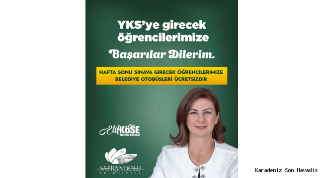 Safranbolu Belediyesi’nden YKS için ücretsiz otobüs ek seferleri