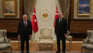 TBMM BAŞKANI ŞENTOP, CUMHURBAŞKANI ERDOĞAN TARAFINDAN KABUL EDİLDİ