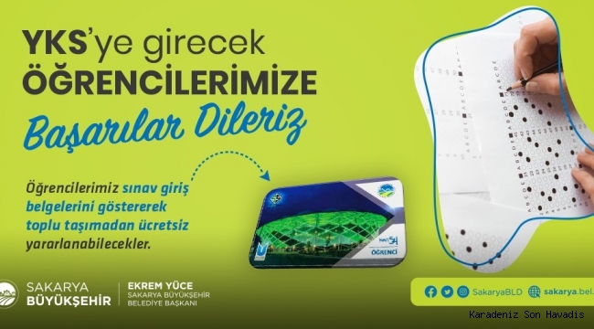 YKS’ye ücretsiz ulaşım