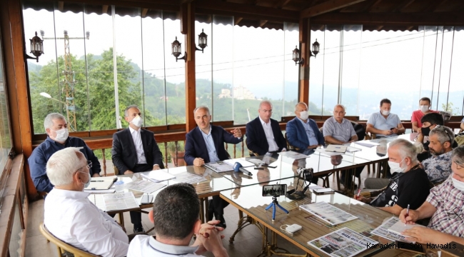 BAŞKAN METİN, BASIN MENSUPLARIYLA BİR ARAYA GELDİ