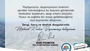 BAŞKAN POSBIYIK, KURBAN BAYRAMI'NI KUTLADI