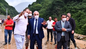 BAŞKAN ZORLUOĞLU HEYELAN BÖLGESİNDE