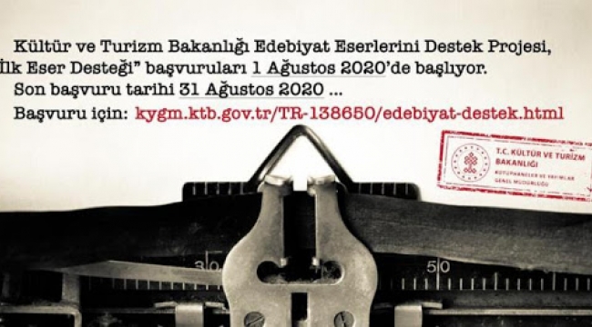 EDEBİYAT ESERLERİNİ DESTEK (EDES) BAŞVURULARI BAŞLIYOR