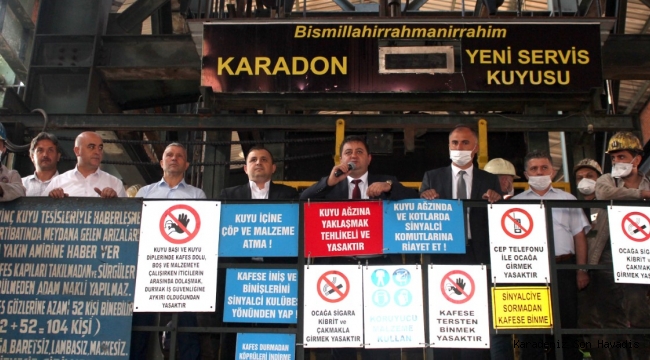 GMİS, Karadon Kilimli İşletmesinde Madencileri Ziyaret Etti