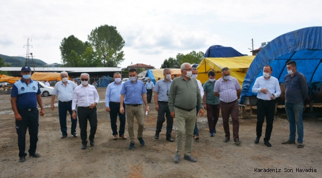 Kurban pazarı pandemi koşullarına göre hazırlandı