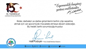 Posbıyık’tan 15 Temmuz Mesajı